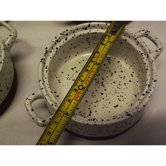 Set 4 Dolly Parton Stoneware Mini Casserole Dishes W Lids Oven Microwave Safe - Picture 7 of 9